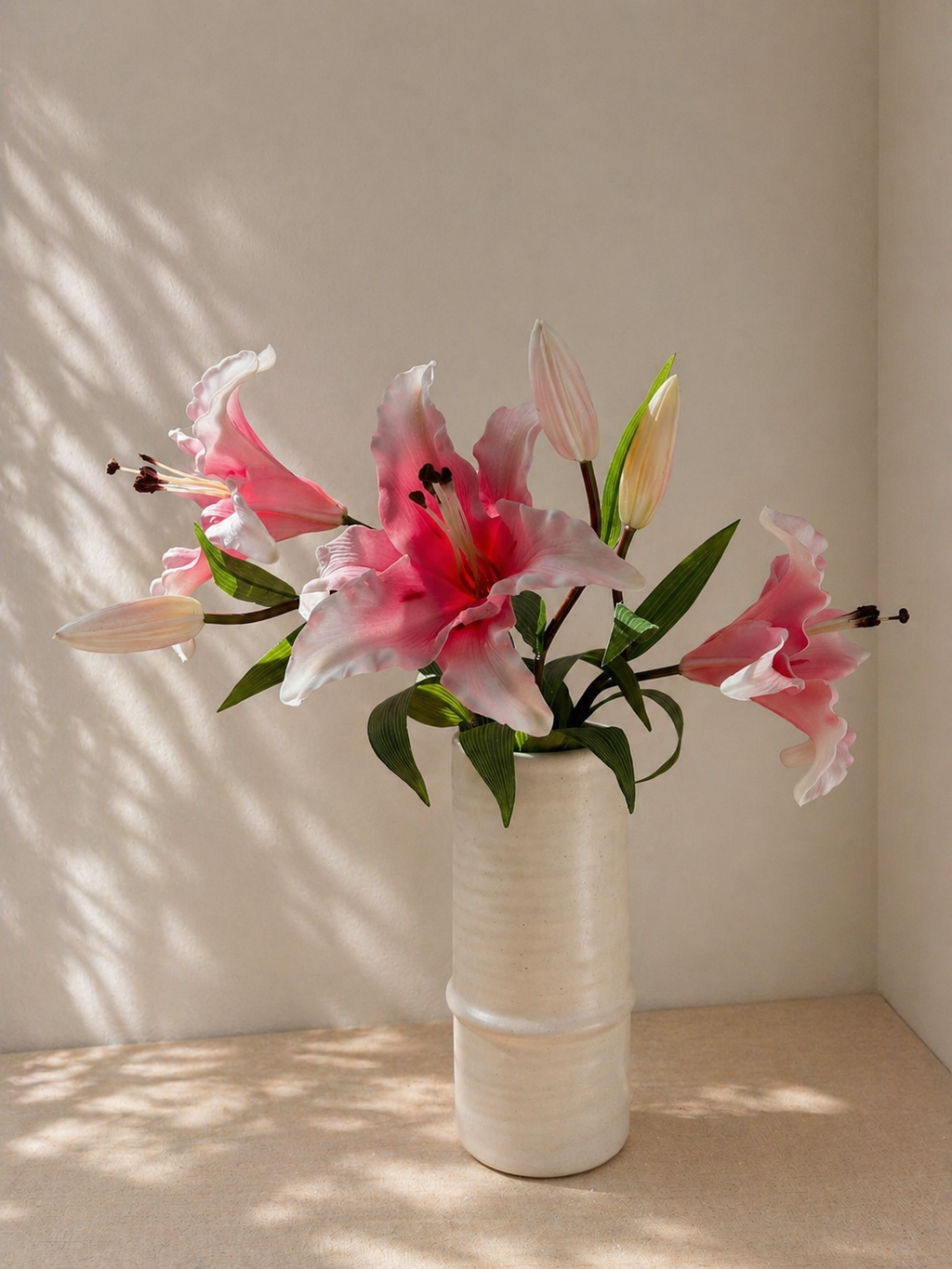 Pink Lily Bouquet – 3 Stems