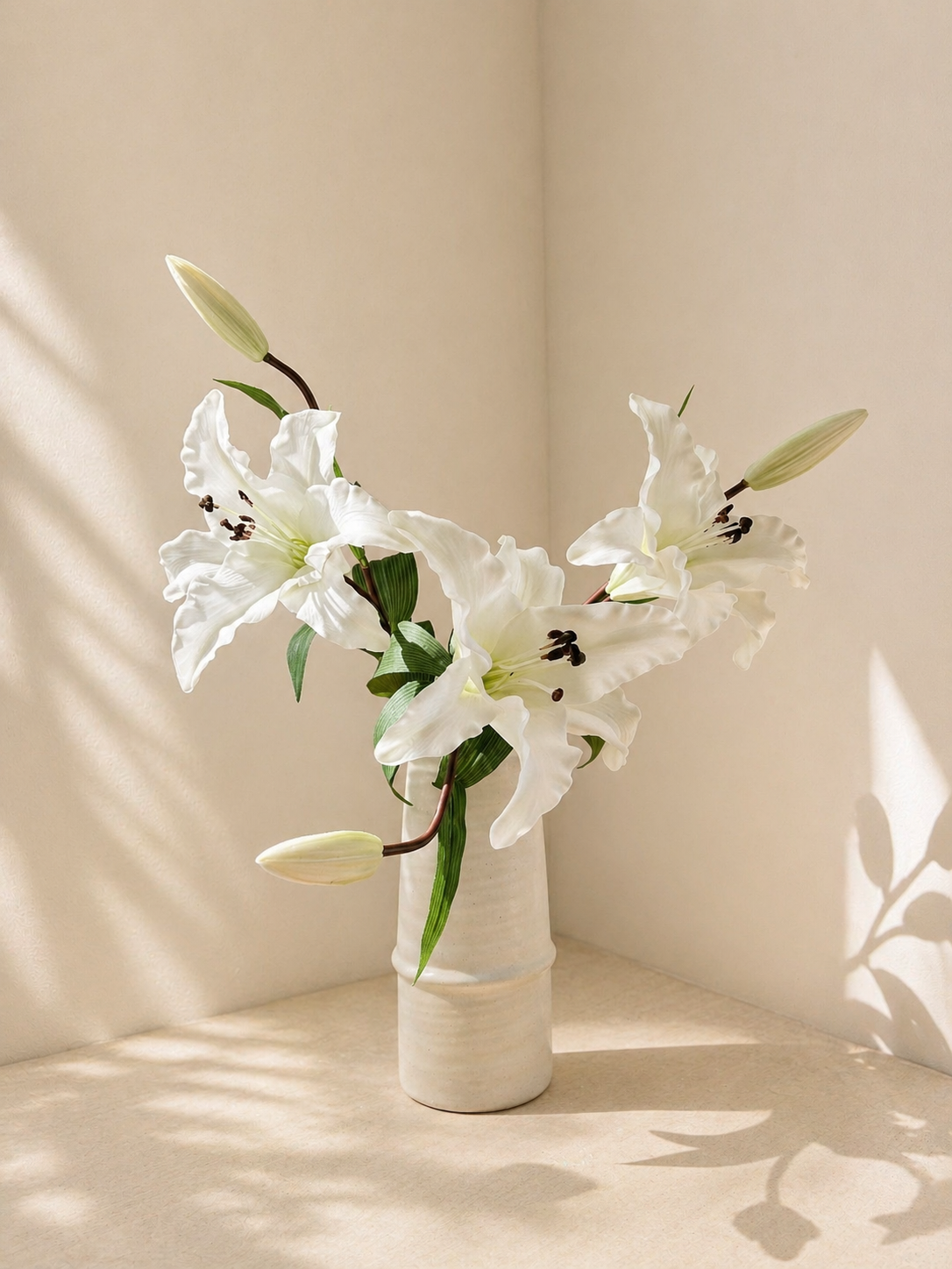 White Lily Bouquet - 3 Stems