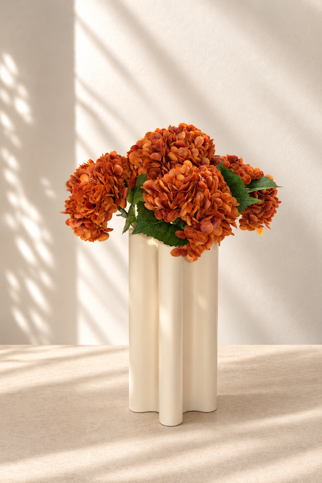 Hortensias oranges